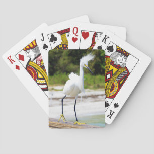 Windblown Egret Deck of Cards