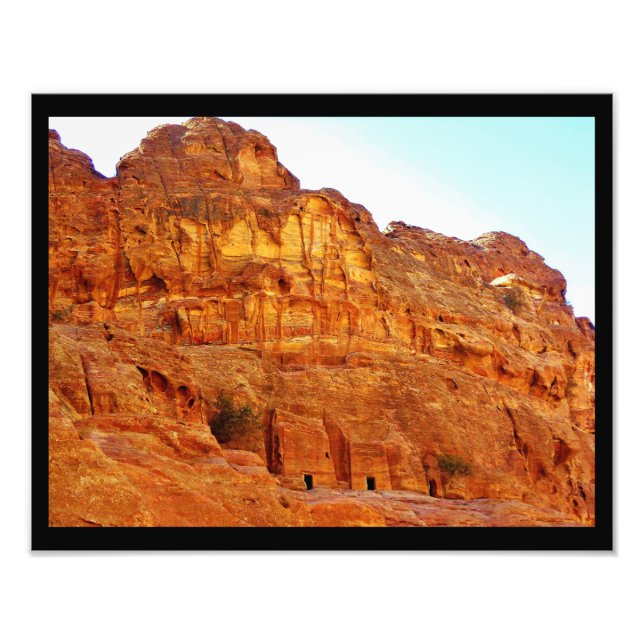 Windblown Tombs at Petra Photo Print (Front)