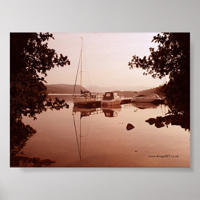 Windermere At Dawn Poster (Front)