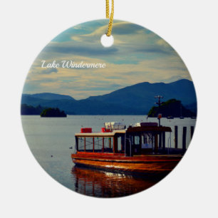 Windermere, the Lake District Postcard Ceramic Ornament