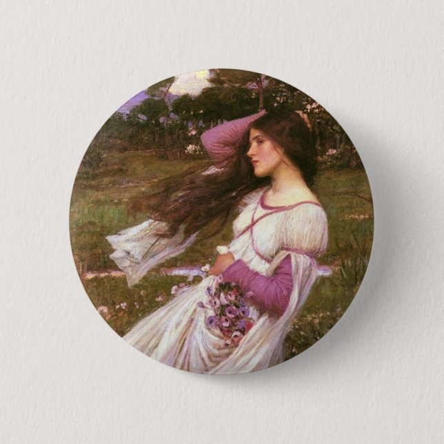 Windflowers 2 Inch Round Button (Front)