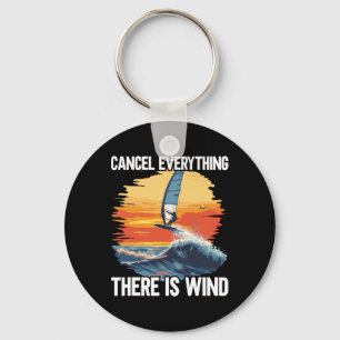 Windfoiling Board There Is Wind Wing Foil Surfing  Keychain