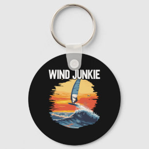 Windfoiling Board Wind Junkie Wing Foil Surfing Keychain