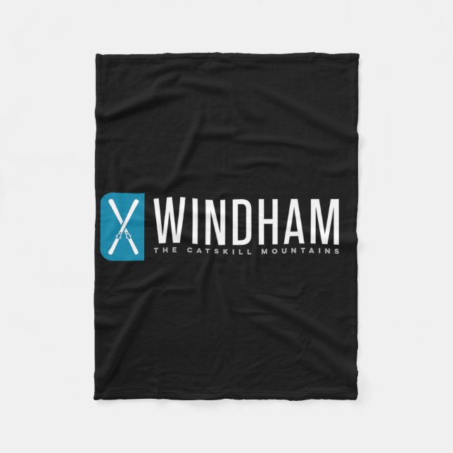 Windham Mountain Ski  Fleece Blanket (Front)