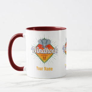 Windhoek Namibia Retro Elephant Vintage Africa Lug Mug