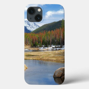 Winding Colorado River With Mountains and Pines iPhone 13 Case