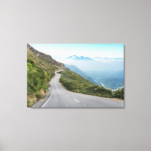 Winding Mountain Road Olympic National Park Canvas Print