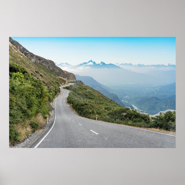 Winding Mountain Road | Olympic National Park Poster (Front)