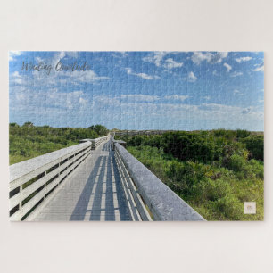 Winding Quietude – Florida Boardwalk Quiet Ember Jigsaw Puzzle