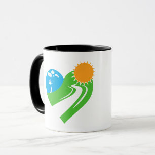 Winding Road Nature Heart Mug
