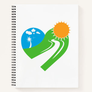 Winding Road Nature Heart Notebook