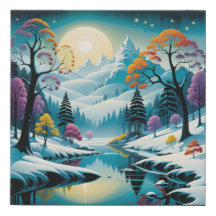 Winding Stream Winter Wonderland