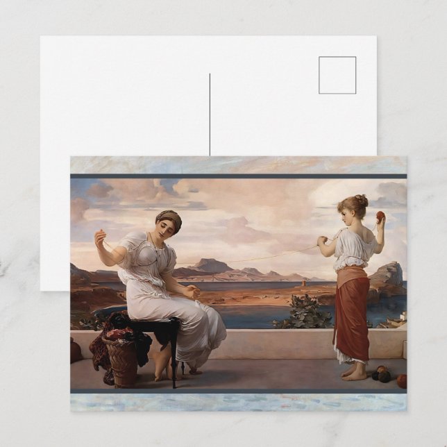 Winding the Skein by Frederic Leighton Postcard (Front/Back)