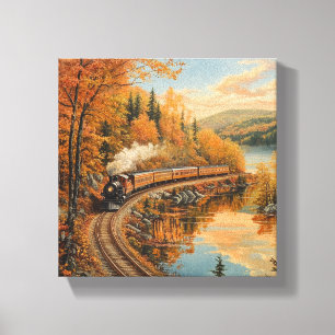 Winding Through the Fall Foliage Canvas Print