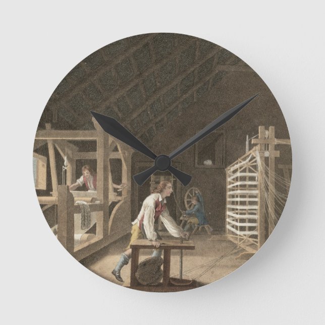 Winding, Warping with a New Improved Warping Mill Round Clock (Front)