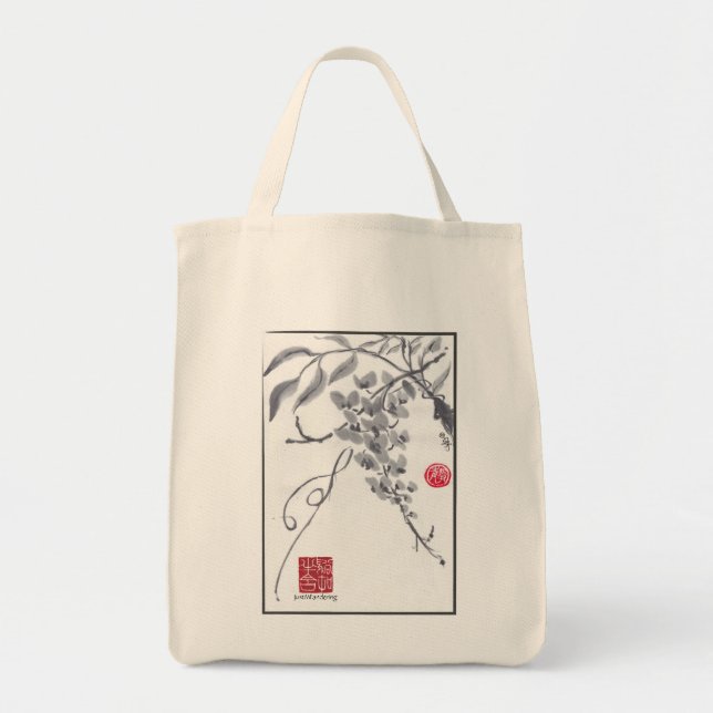 "Winding Ways" SumiSack Organic Tote Bag (Front)