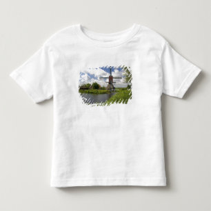 Windmill along a canal east of Leiden in the Toddler T-shirt