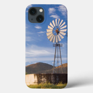 Windmill And Dam In The Karoo At Sunrise iPhone 13 Case