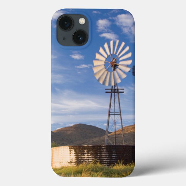 Windmill And Dam In The Karoo At Sunrise Case-Mate iPhone Case (Back)
