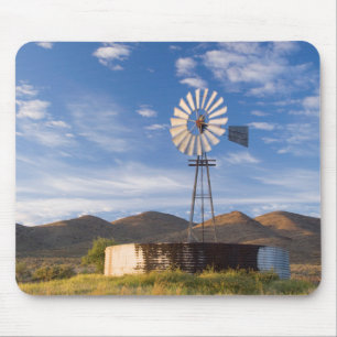 Windmill And Dam In The Karoo At Sunrise Mouse Pad