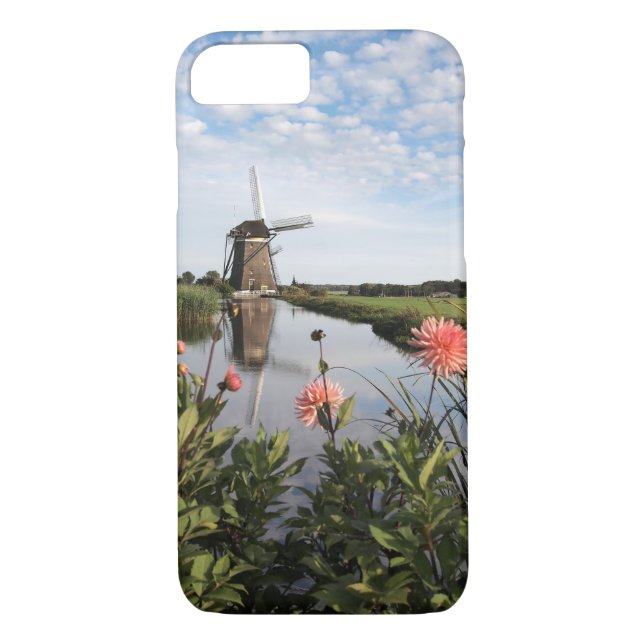 Windmill and flowers iPhone 7 case (Back)
