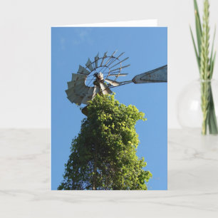 Windmill and Vines Card