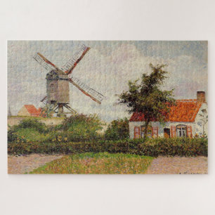 Windmill at Knokke, Belgium (1894) by C.Pissarro Jigsaw Puzzle