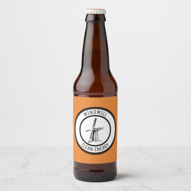 Windmill Beer Bottle Label (Front)