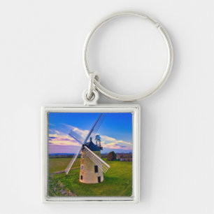 Windmill Blue Sky Keychain