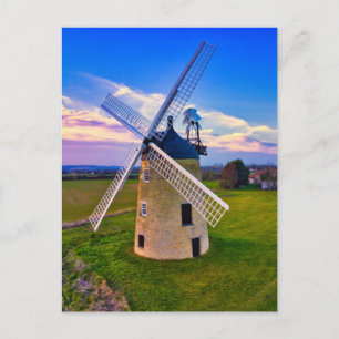 Windmill Blue Sky Postcard