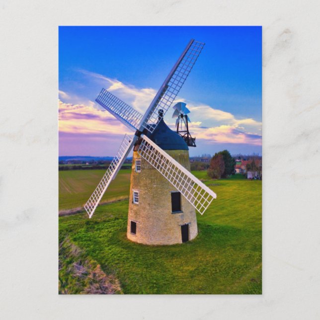Windmill Blue Sky Postcard (Front)