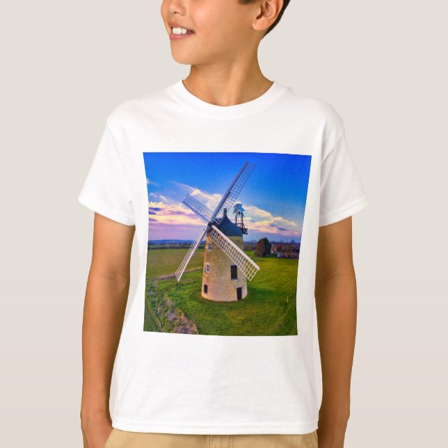 Windmill Blue Sky T-Shirt (Front)