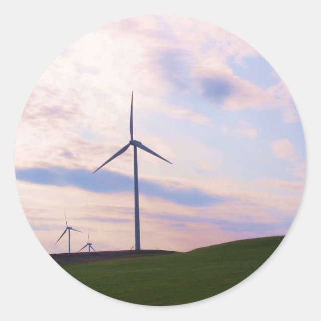 Windmill! Classic Round Sticker (Front)