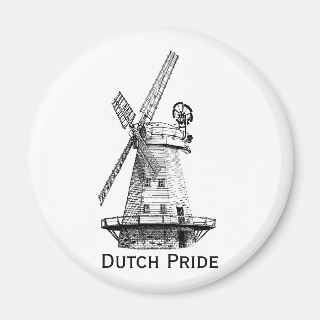 Windmill, Dutch Pride Magnet (Front)