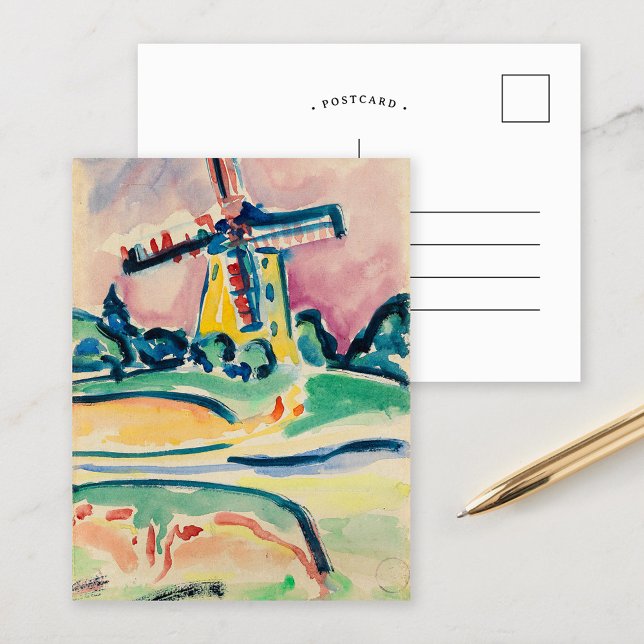 Windmill | Ernst Ludwig Kirchner Postcard (Creator Uploaded)