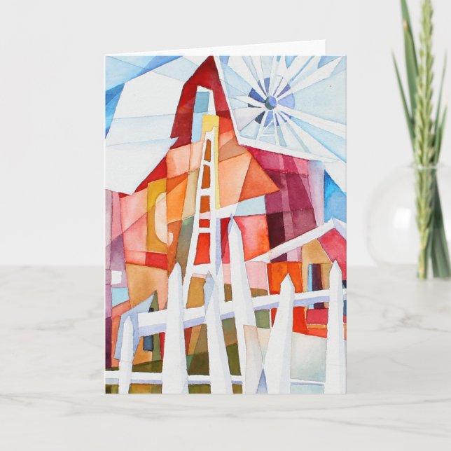 Windmill Farm Blank Card (Front)