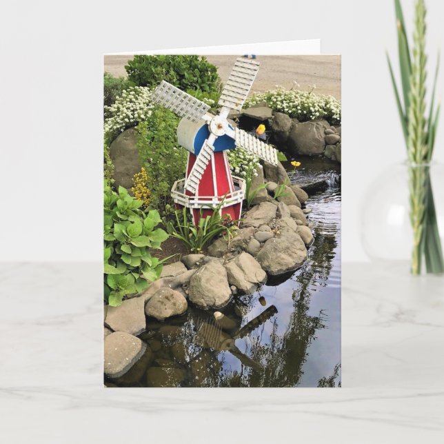 Windmill Garden Decor Card (Front)
