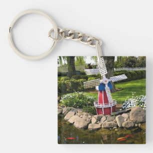 Windmill Garden Decor Keychain