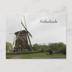 Windmill, Holland, Netherlands, Amsterdam, Dutch Postcard