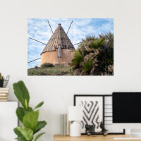 Windmill in Cabo de Gata Canvas