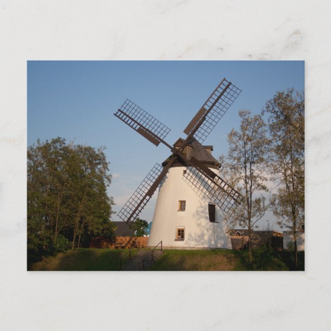 Windmill In Podersdorf Postcard (Front)