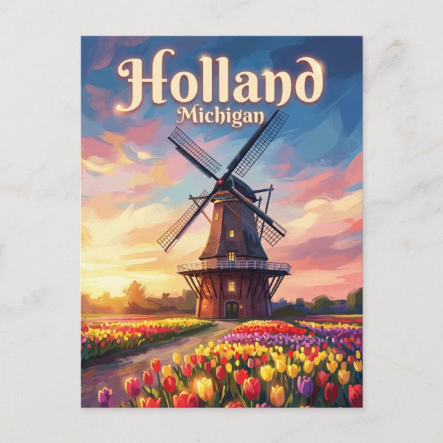 Windmill Island Gardens USA Postcard (Front)