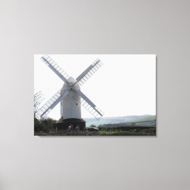 Windmill : Jack & Jill Sussex UK  Photography Canvas Print (Front)