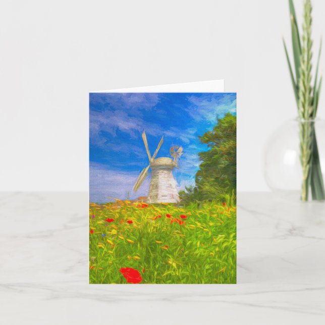 Windmill Meadow Art  Card (Front)
