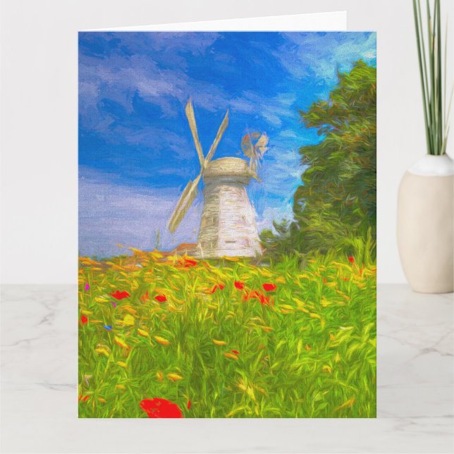 Windmill Meadow Art  Card (Front)