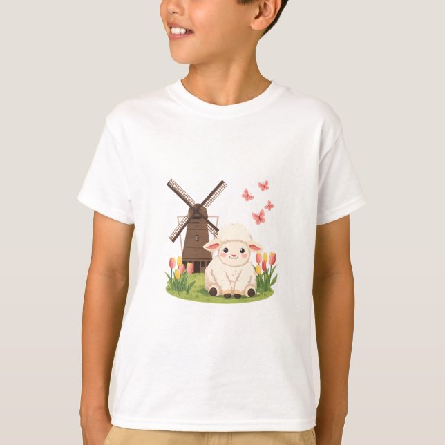 Windmill Meadow Sheep T-Shirt (Front)