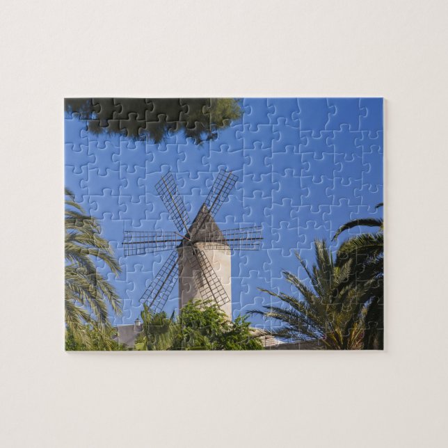 Windmill, Palma, Mallorca, Spain Jigsaw Puzzle (Horizontal)