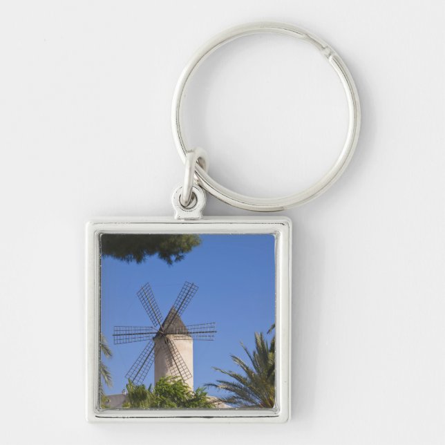 Windmill, Palma, Mallorca, Spain Keychain (Front)