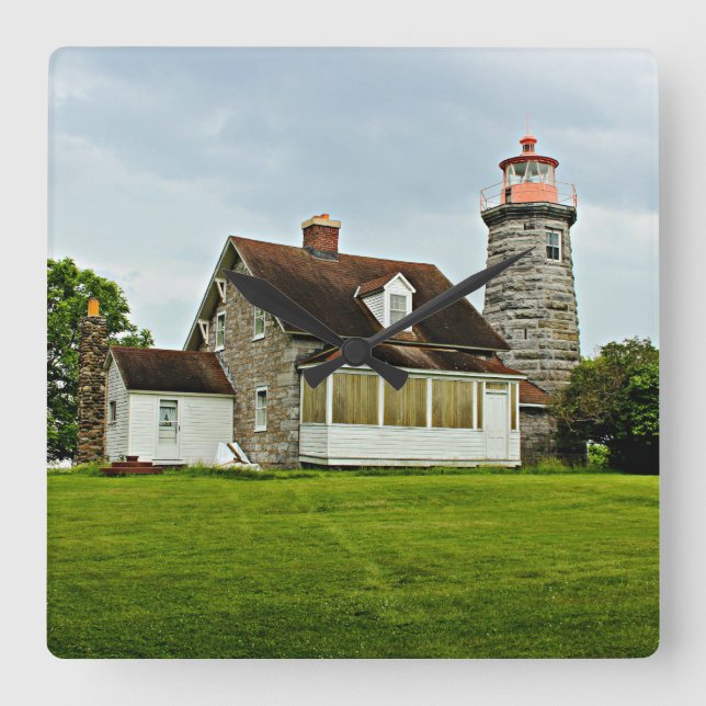 Windmill Point Lighthouse, Vermont Wall Clock (Front)