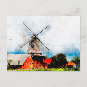 Windmill Postcard